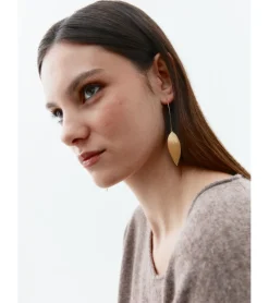 PENDIENTES LARGOS HOJAS