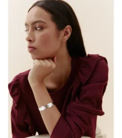 PULSERA RELIEVE PLATEADA