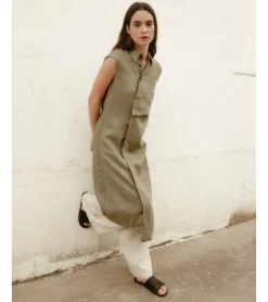 VESTIDO CAMISERO ASIMÉTRICO