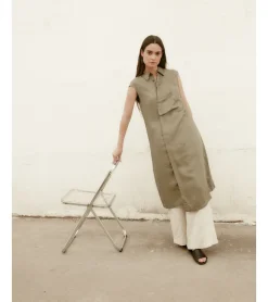 VESTIDO CAMISERO ASIMÉTRICO