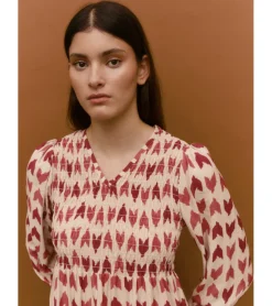 VESTIDO ESTAMPADO PICO