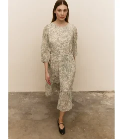 VESTIDO GASA FLORES
