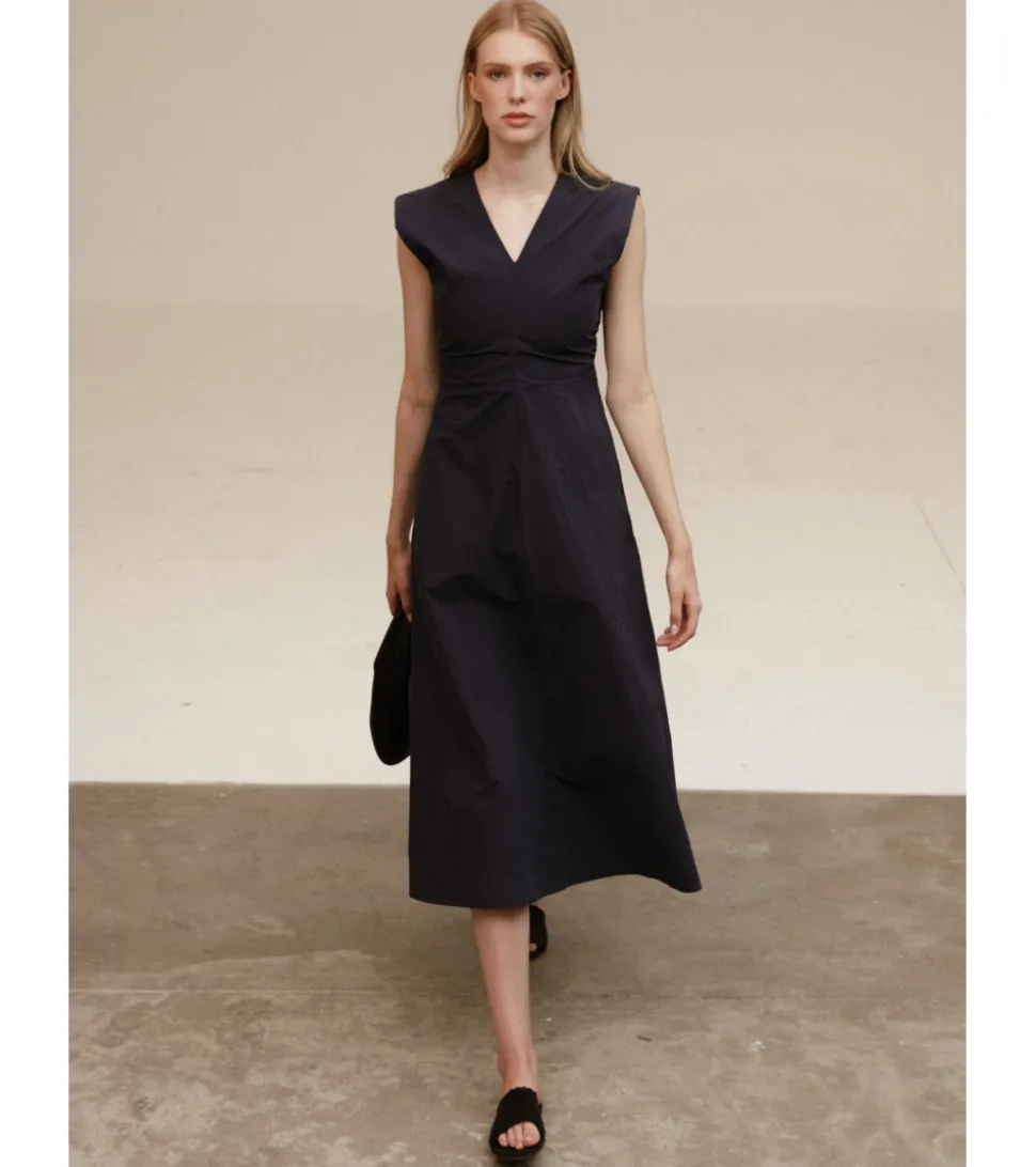 VESTIDO LARGO FRUNCES