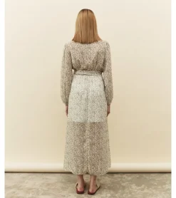 VESTIDO LARGO HOJAS