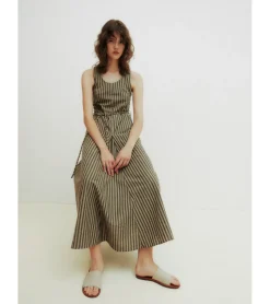 VESTIDO LARGO RAYAS