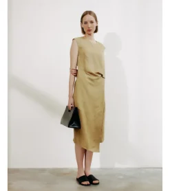 VESTIDO LINO ASIMÉTRICO