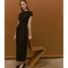 VESTIDO LINO BOTONES LATERALES
