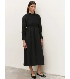 VESTIDO MANGA LARGA FRUNCES