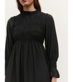 VESTIDO MANGA LARGA FRUNCES
