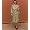 VESTIDO MIDI ANIMAL PRINT