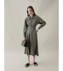 VESTIDO MIDI CAMISERO