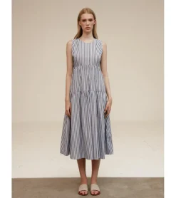 VESTIDO MIDI RAYAS