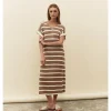 VESTIDO PUNTO LISO RAYAS