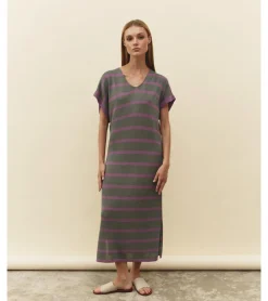VESTIDO PUNTO LISO RAYAS