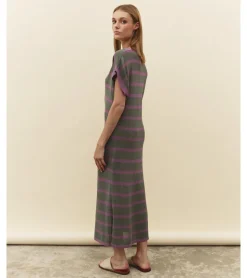 VESTIDO PUNTO LISO RAYAS