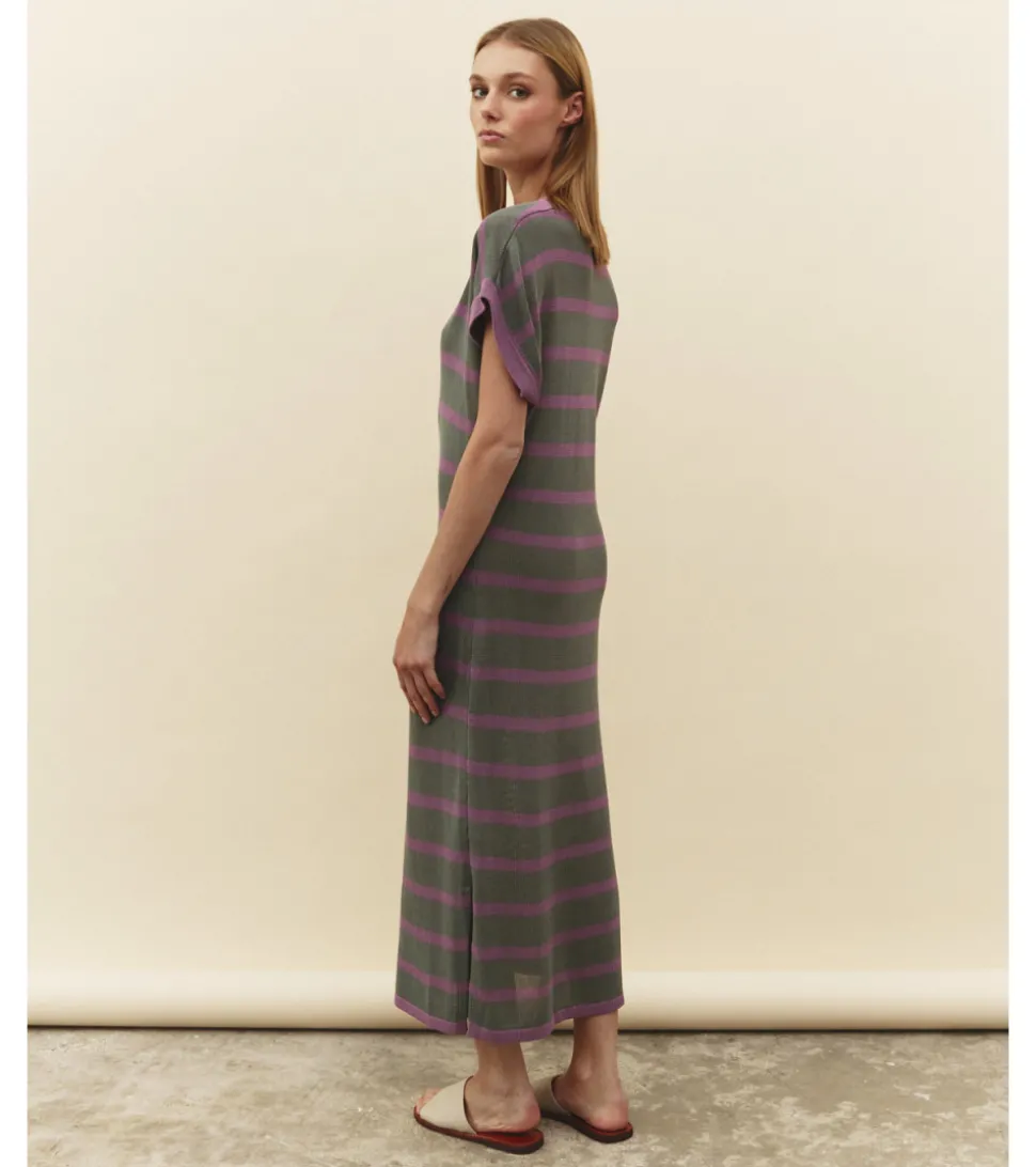 VESTIDO PUNTO LISO RAYAS