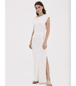 VESTIDO SATINADO FRUNCE